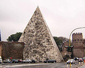 Cestius pyramid Rome